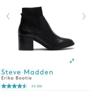 Size 11M Black Leather Steve Madden Boots Erika